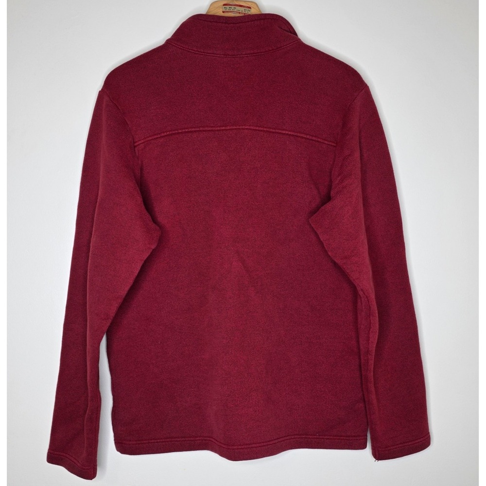 Columbia Mens Great Hart Mountain Sweatshirt Sz M Red 1/4 Zip Pullover Outdoor - Picture 4 of 10